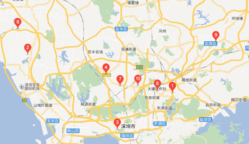 深圳装修公司所在地址地图